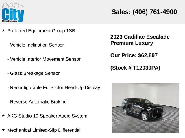 Used 2023 Cadillac Escalade Premium Luxury AWD/4WD image 19
