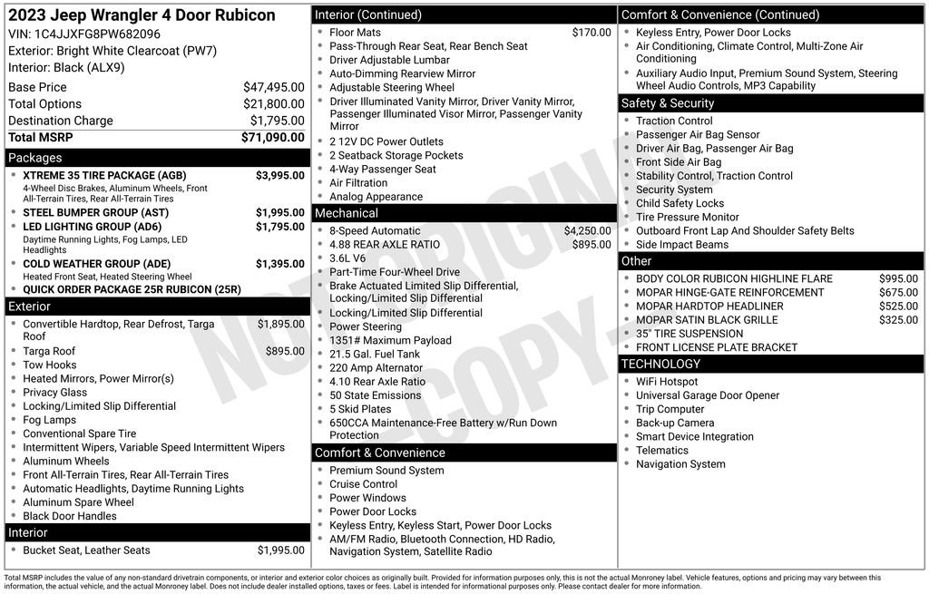 Used 2023 Jeep Wrangler Unlimited Rubicon w/ Xtreme 35 Tire Package AWD/4WD image 40
