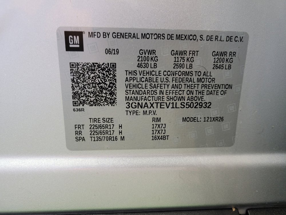 Used 2020 Chevrolet Equinox LT w/ Driver Convenience Package image 33