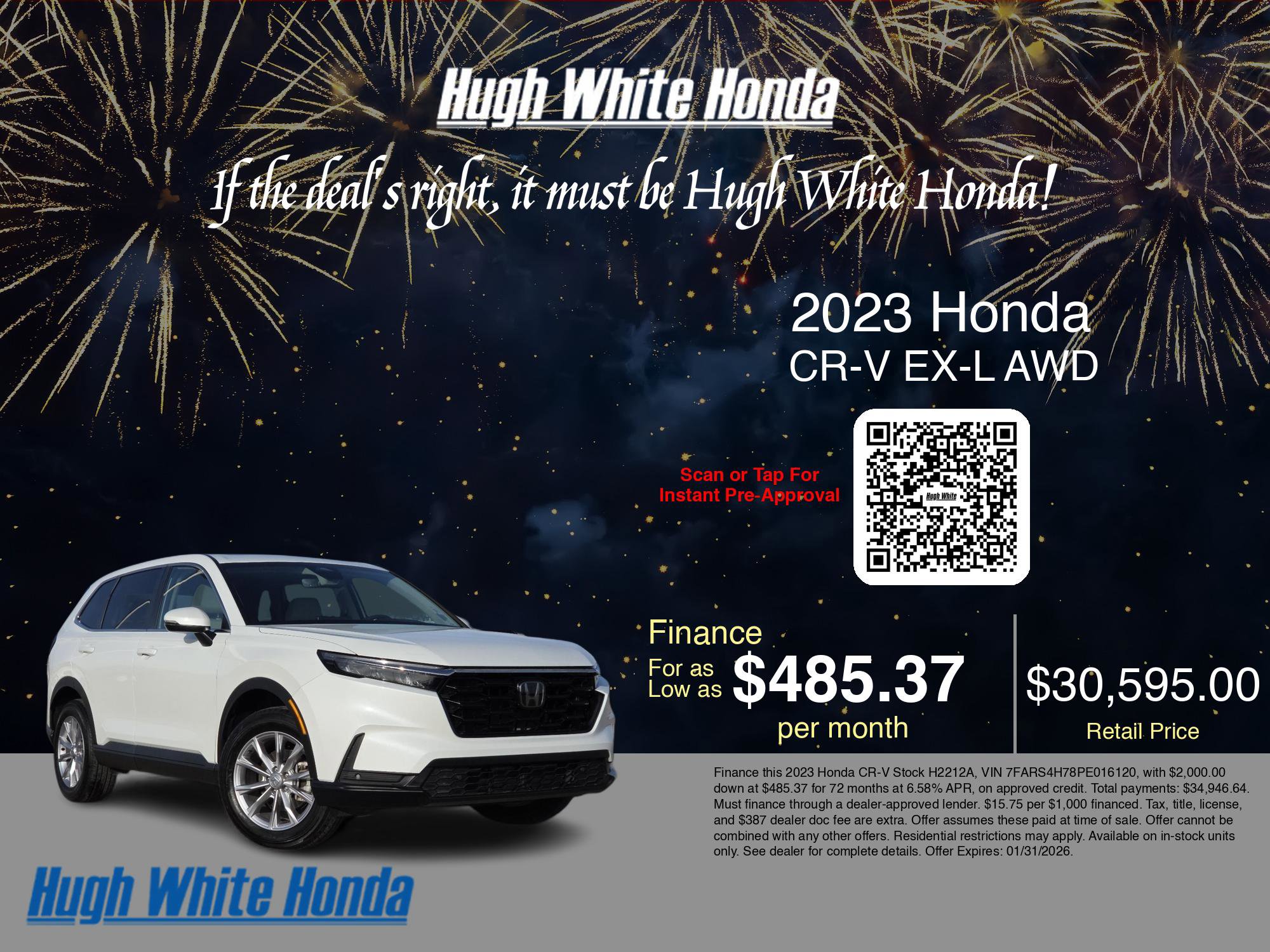 Used 2023 Honda CR-V EX-L image 3