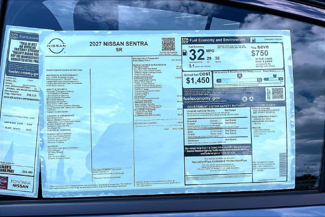 New 2027 Nissan Sentra SR w/ SR Premium Package FWD image 14