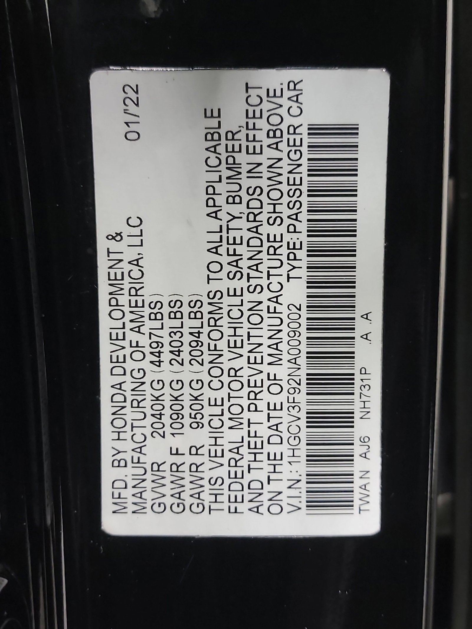 Certified 2022 Honda Accord Touring image 33