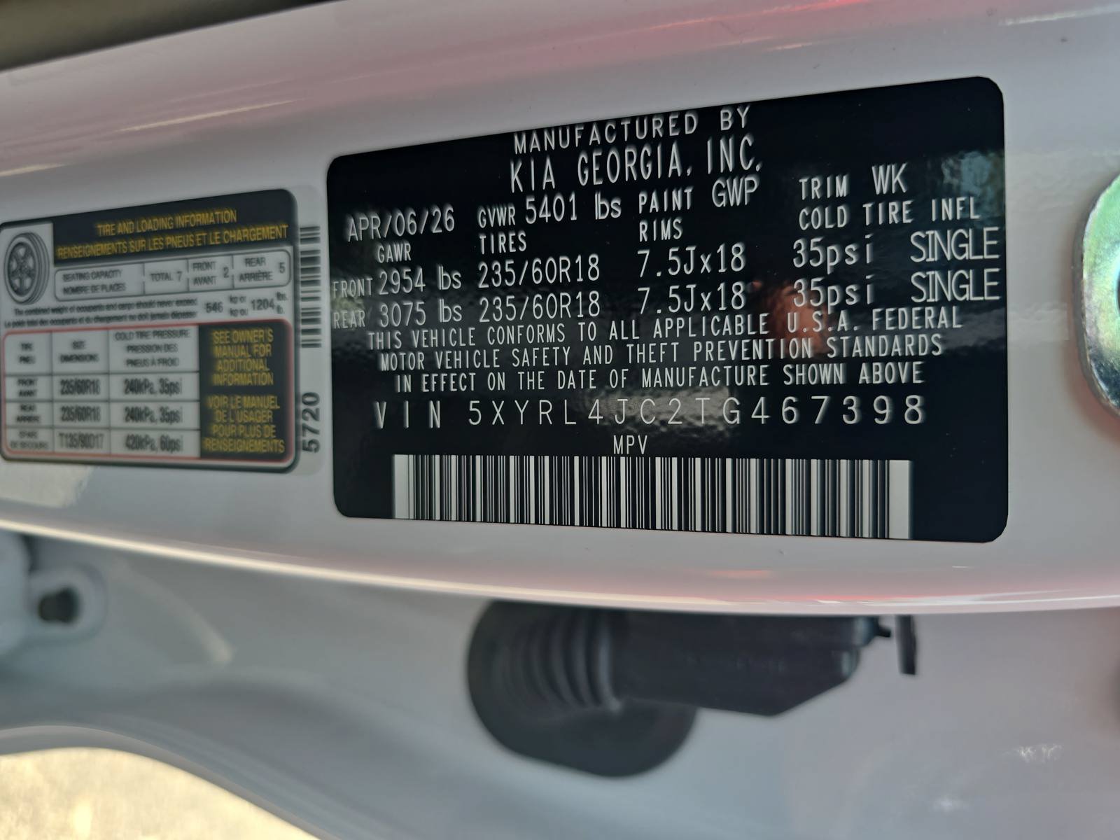 New 2026 Kia Sorento S w/ S Panoramic Sunroof Package FWD image 39