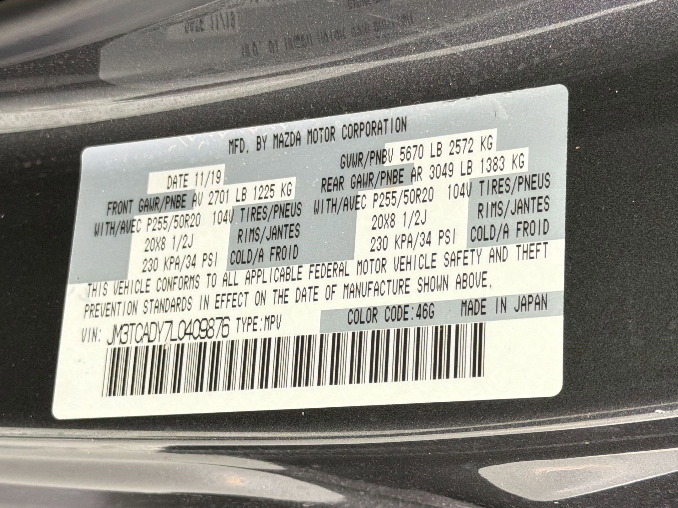 Used 2020 MAZDA CX-9 Grand Touring image 25