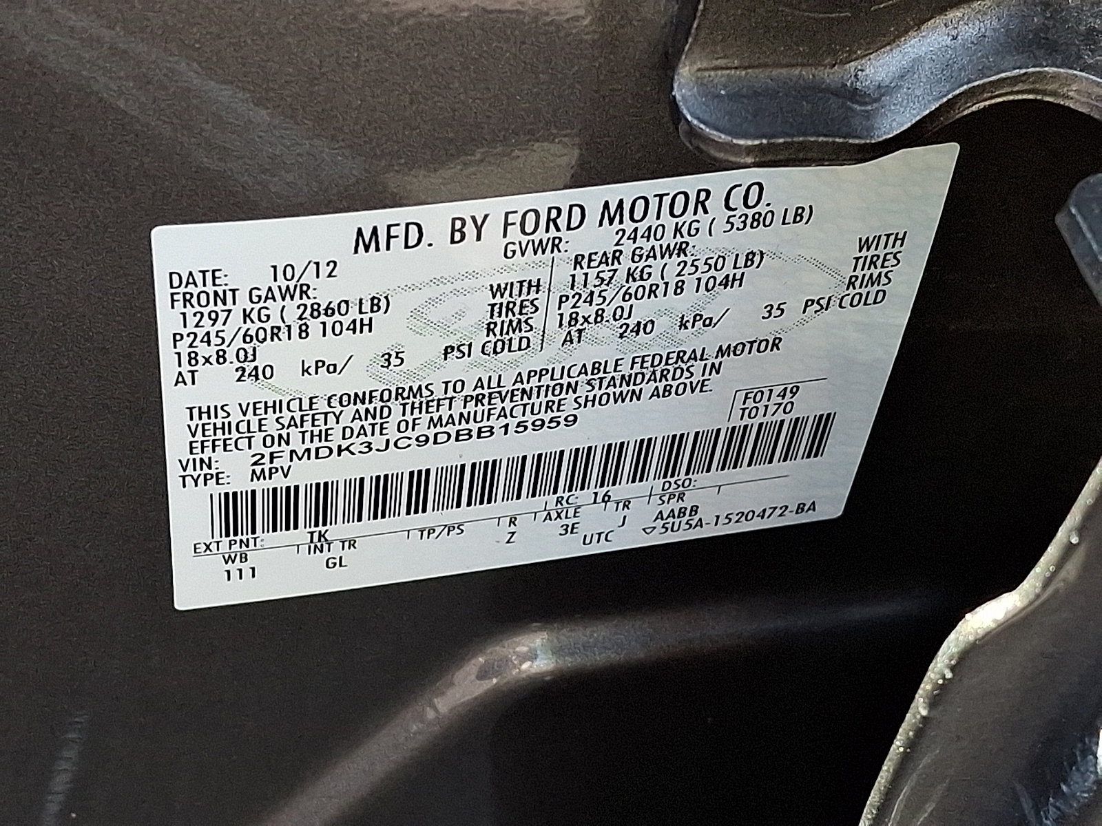 Used 2013 Ford Edge SEL FWD image 26