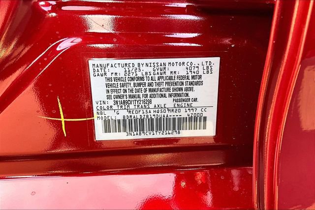 New 2026 Nissan Sentra SV w/ Floor Mat Package image 8