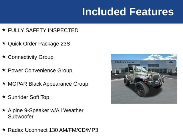 Used 2015 Jeep Wrangler Sport w/ Quick Order Package 23S AWD/4WD image 5