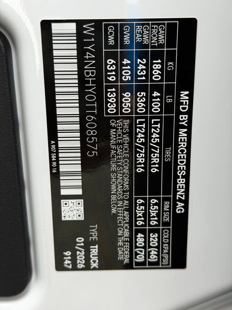 New 2026 Mercedes-Benz Sprinter 2500 image 10