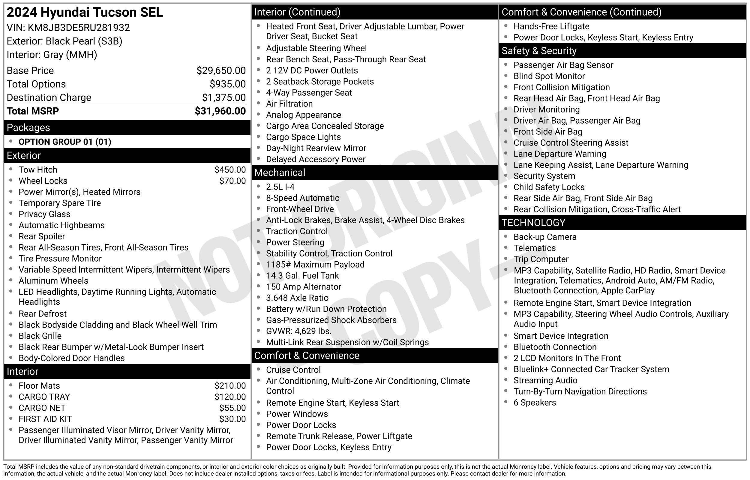 Certified 2024 Hyundai Tucson SEL FWD image 2