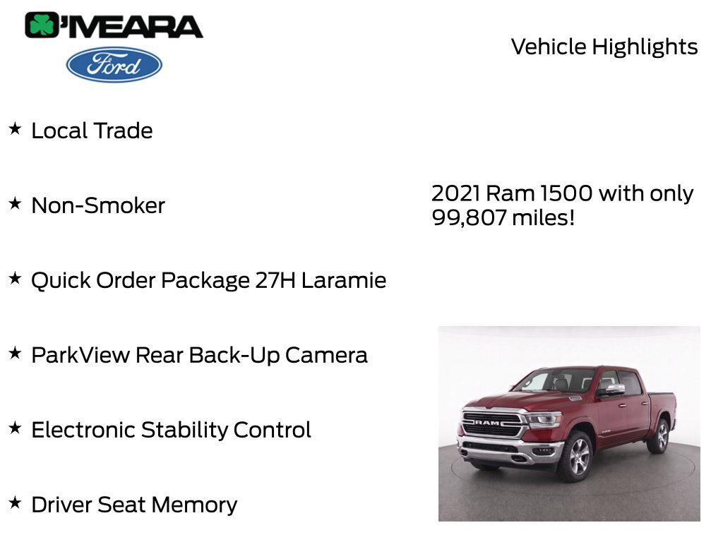Used 2021 RAM 1500 Laramie AWD/4WD image 8