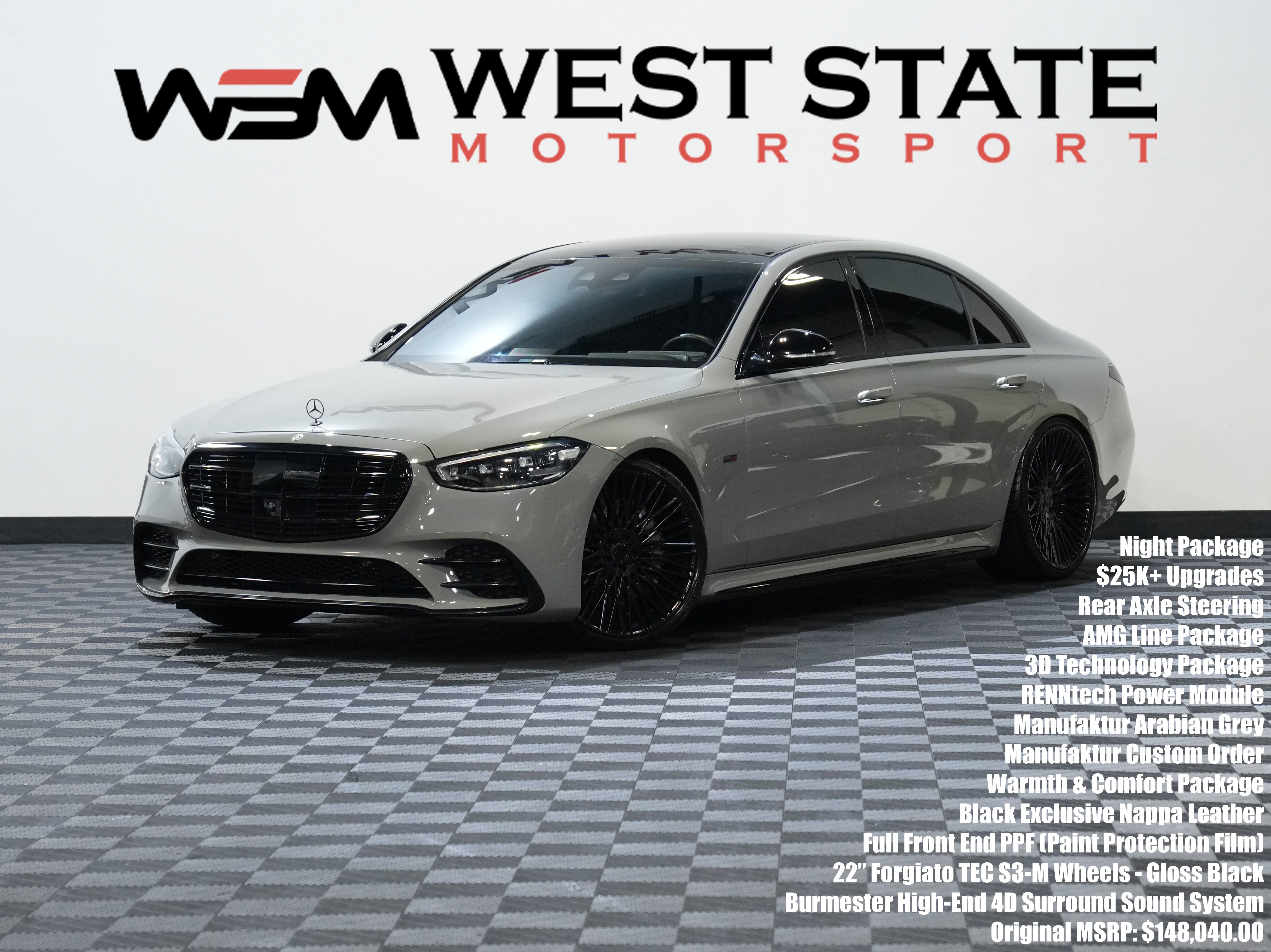 Used 2022 Mercedes-Benz S 580 4MATIC Sedan w/ AMG Line Package image 1
