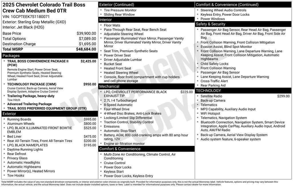Used 2025 Chevrolet Colorado Trail Boss AWD/4WD image 6