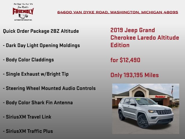 Used 2019 Jeep Grand Cherokee Altitude AWD/4WD image 15