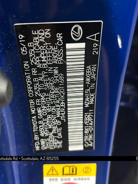 Used 2019 Lexus UX 250h F Sport w/ F Sport Premium Package AWD/4WD image 30