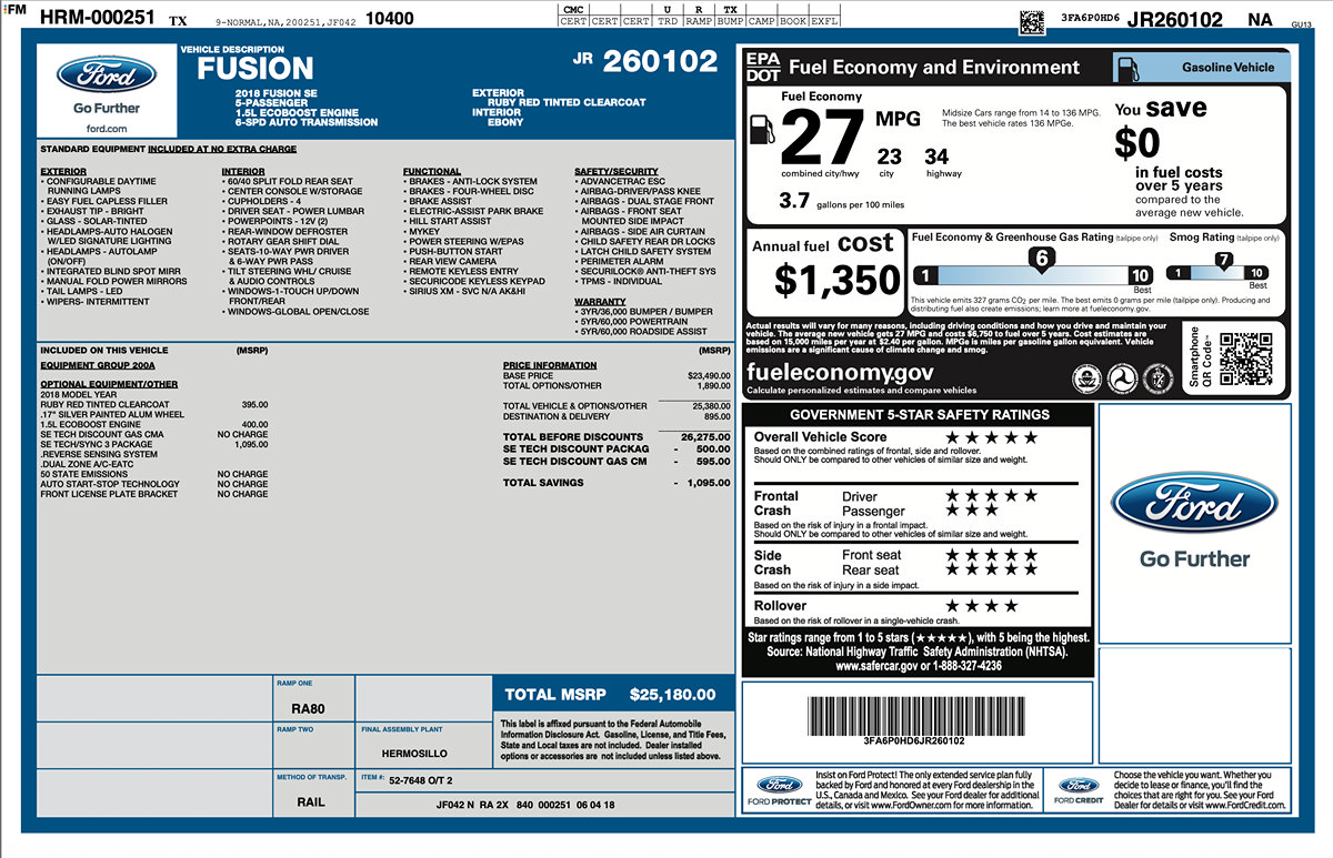 Used 2018 Ford Fusion SE w/ Fusion SE Technology Package FWD image 2