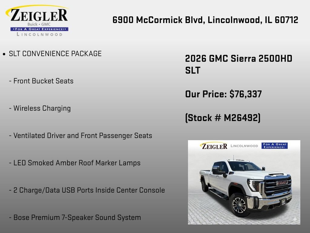 New 2026 GMC Sierra 2500 SLT w/ SLT Premium Package AWD/4WD image 6