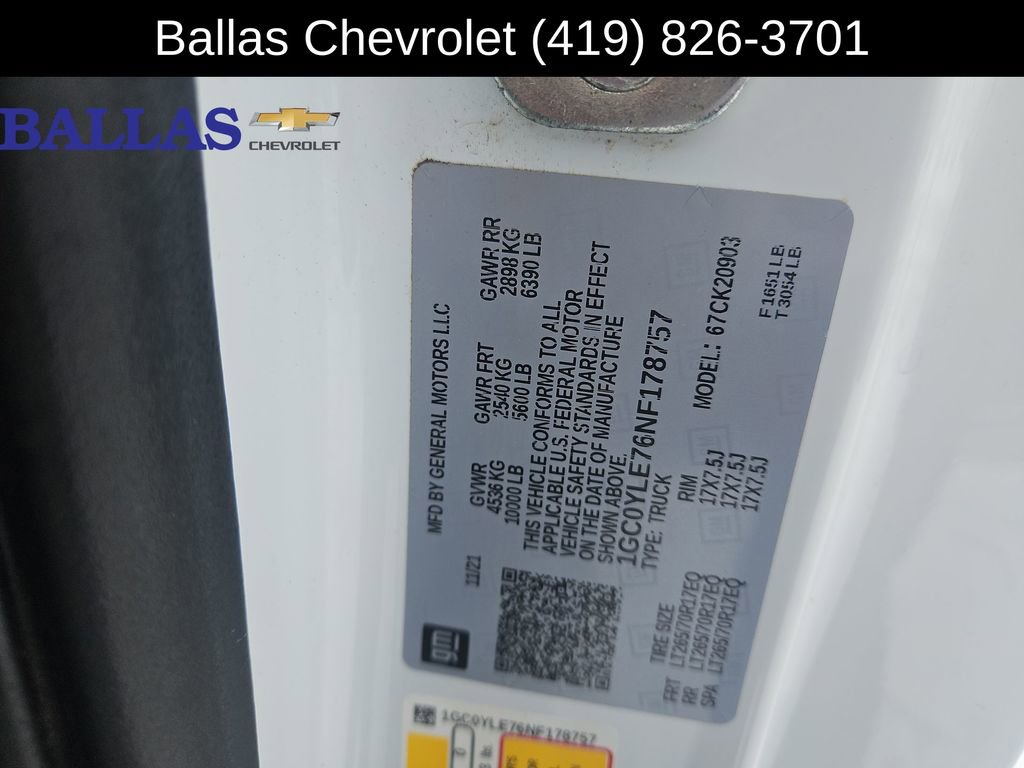 Used 2022 Chevrolet Silverado 2500 W/T w/ WT Fleet Convenience Package image 33