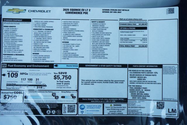 New 2025 Chevrolet Equinox EV LT image 30