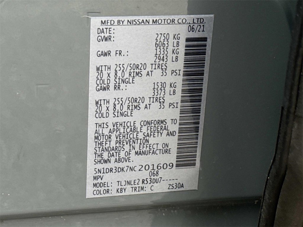 Certified 2022 Nissan Pathfinder Platinum w/ Cargo Package image 31