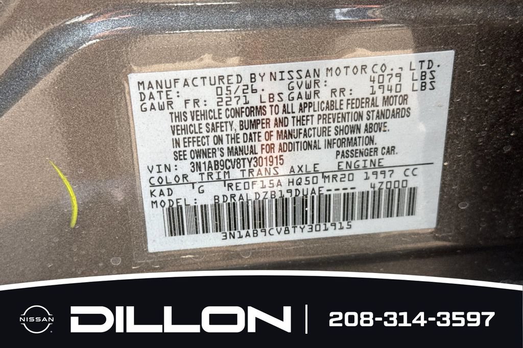 New 2026 Nissan Sentra SV w/ SV Convenience Package FWD image 30