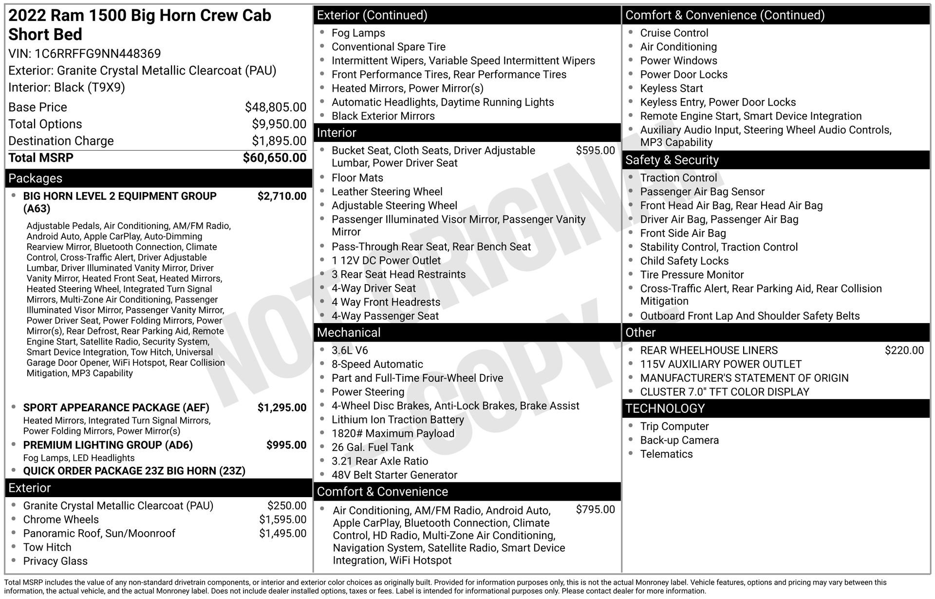 Used 2022 RAM 1500 Big Horn image 3