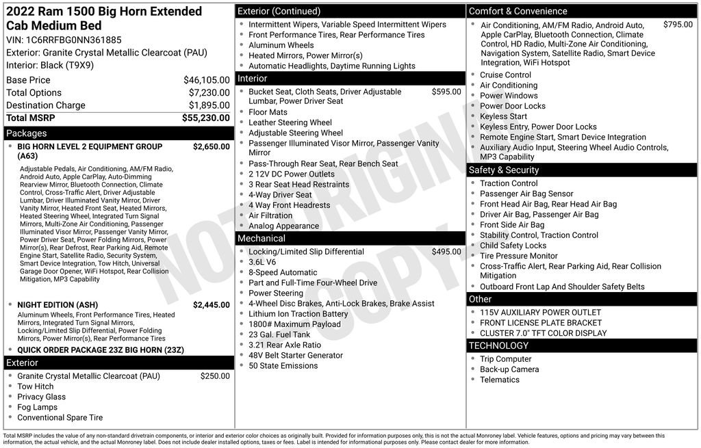 Certified 2022 RAM 1500 Big Horn image 7