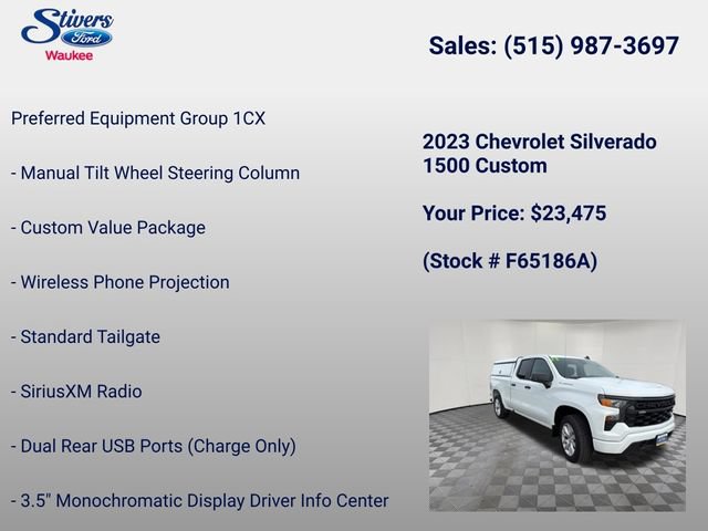 Used 2023 Chevrolet Silverado 1500 Custom AWD/4WD image 22