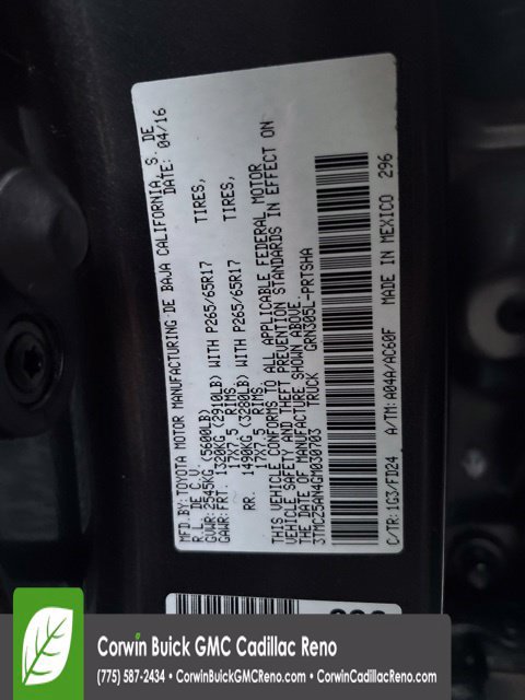 Used 2016 Toyota Tacoma TRD Sport w/ Towing Package AWD/4WD image 42