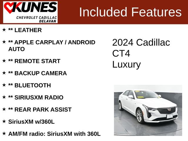 Used 2024 Cadillac CT4 Luxury image 3