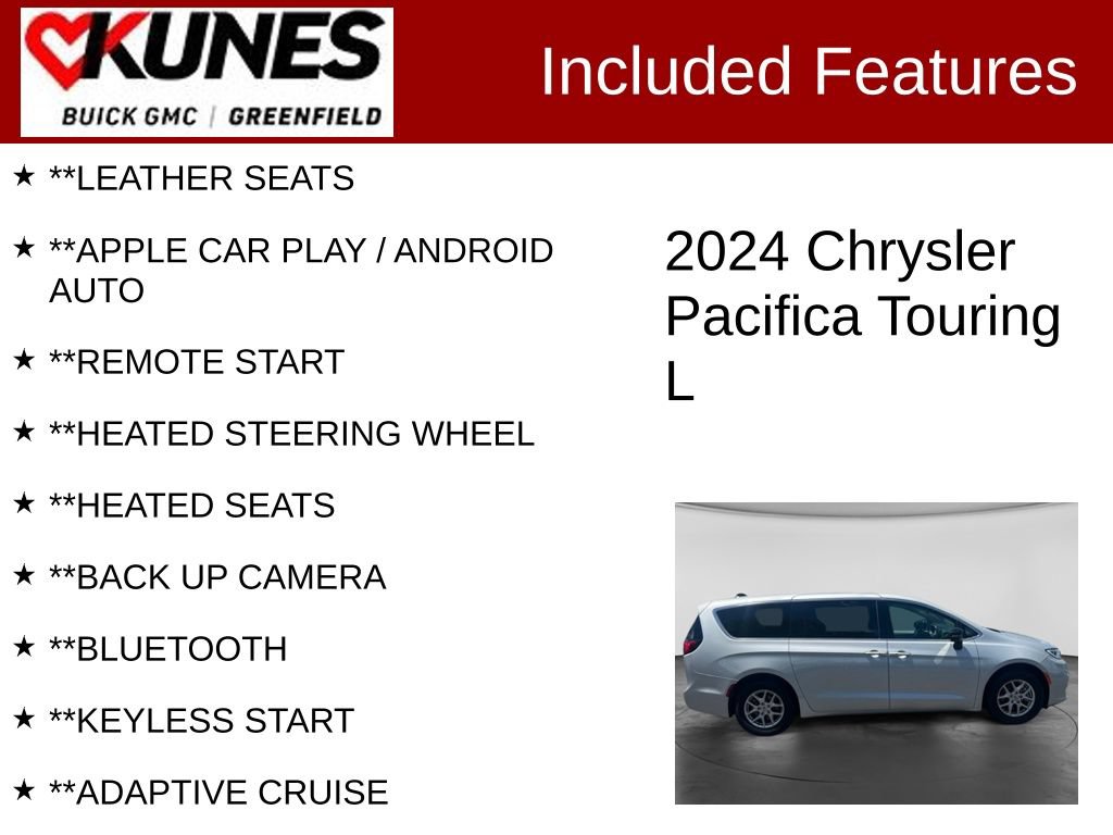Used 2024 Chrysler Pacifica Touring-L FWD image 2