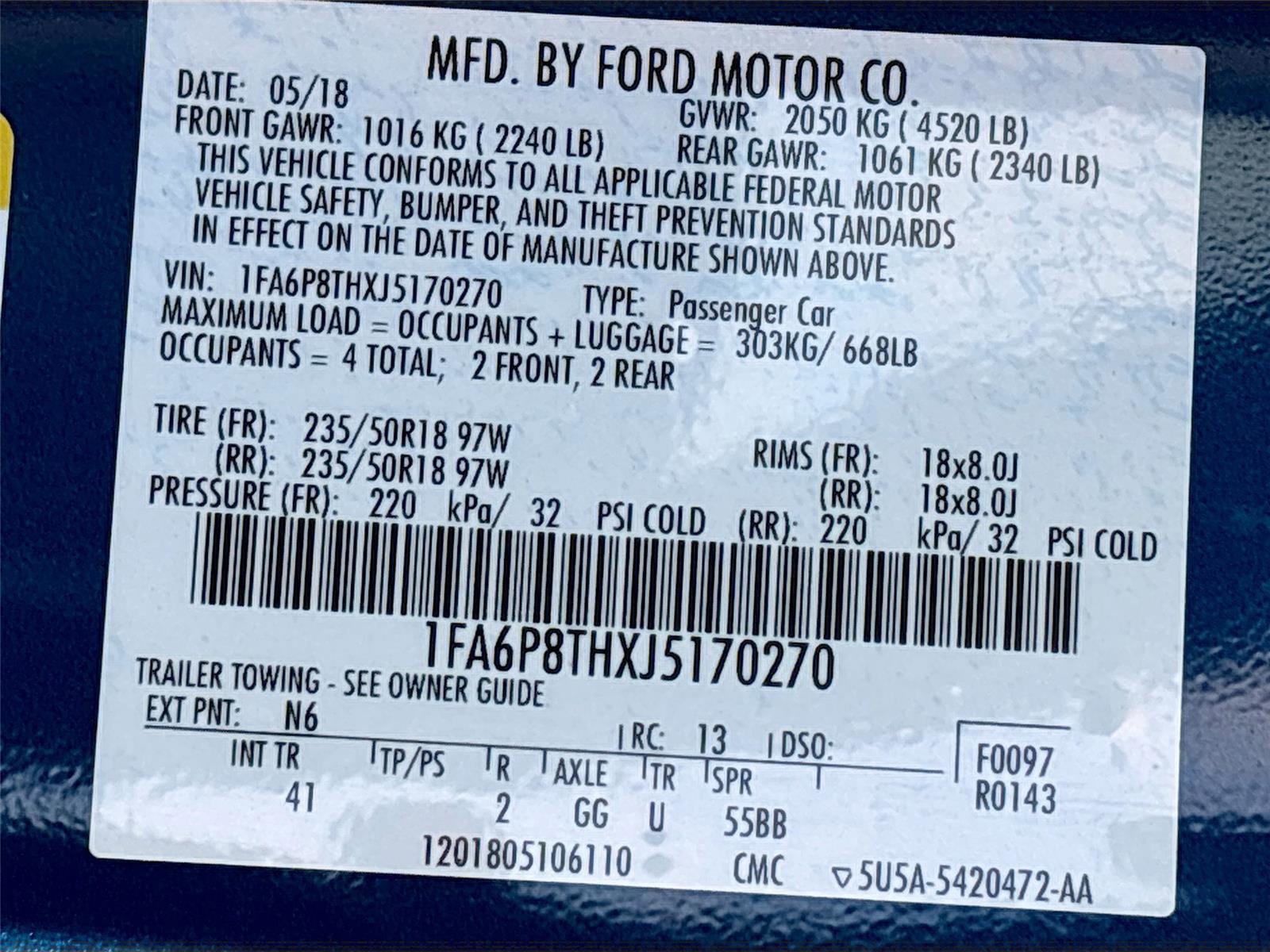 Used 2018 Ford Mustang Premium w/ Enhanced Security Package image 32