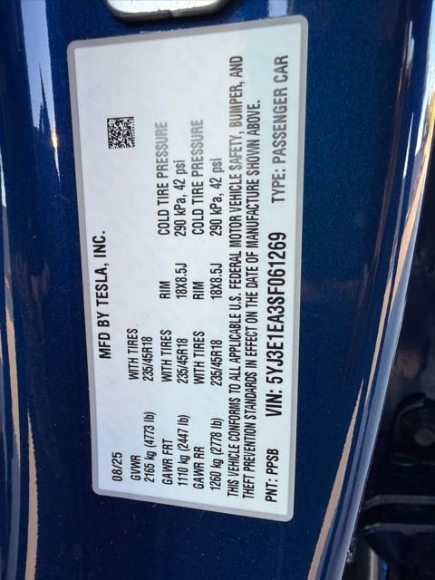 Used 2025 Tesla Model 3 Long Range RWD image 33