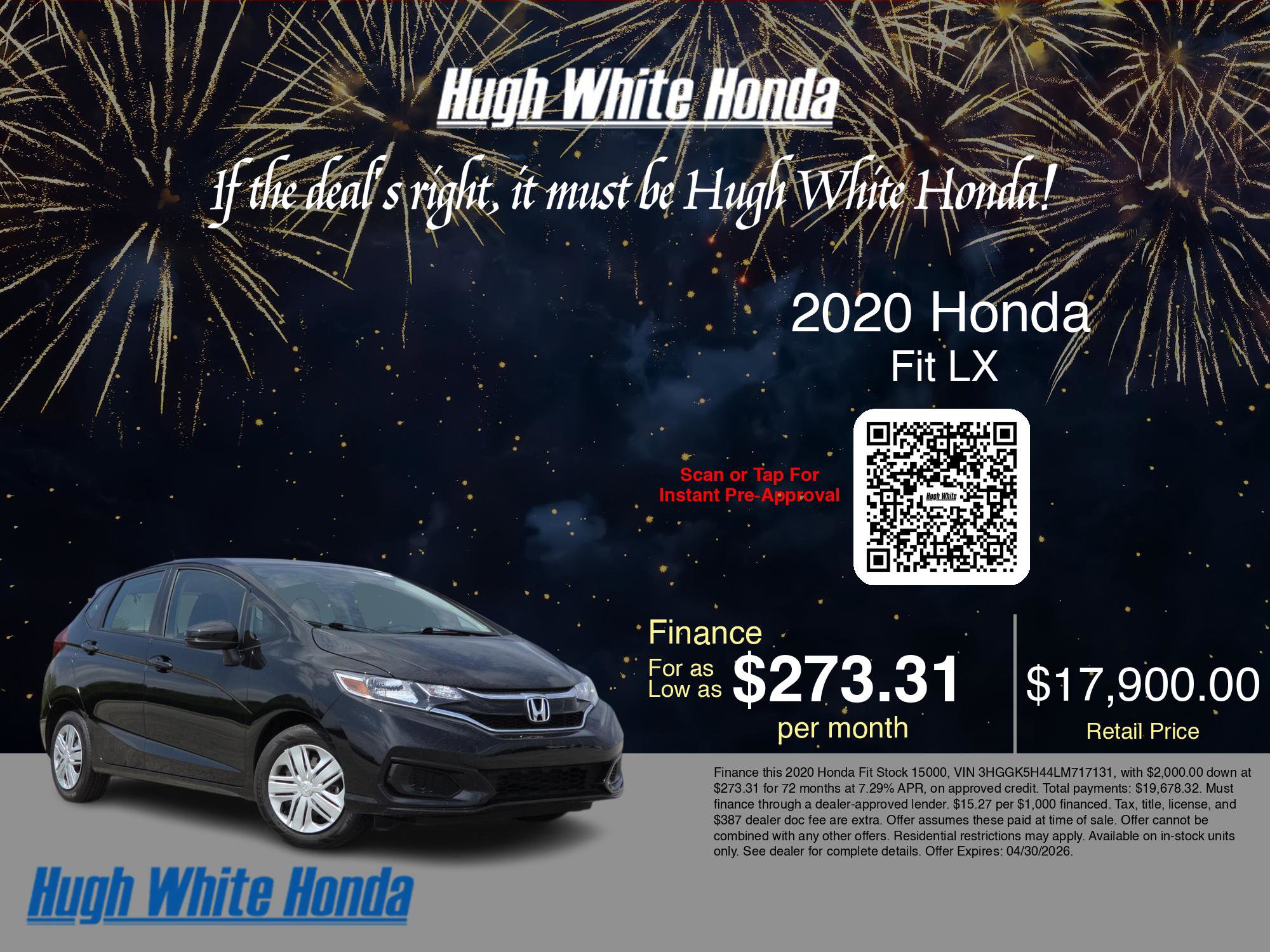 Used 2020 Honda Fit LX image 3