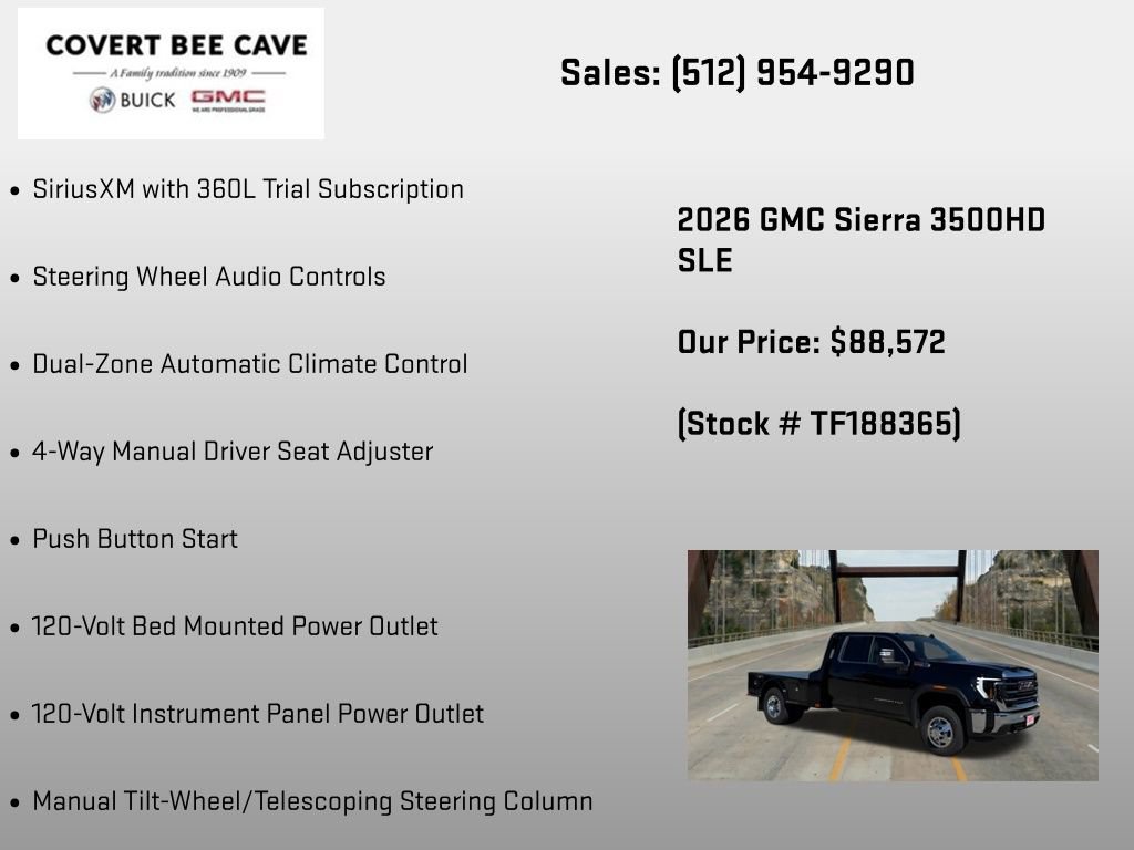 New 2026 GMC Sierra 3500 SLE w/ SLE Convenience Package AWD/4WD image 24