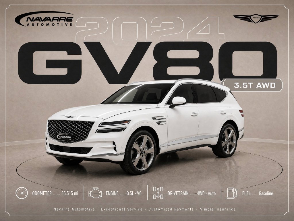 Used 2024 Genesis GV80 3.5T w/ Prestige Package