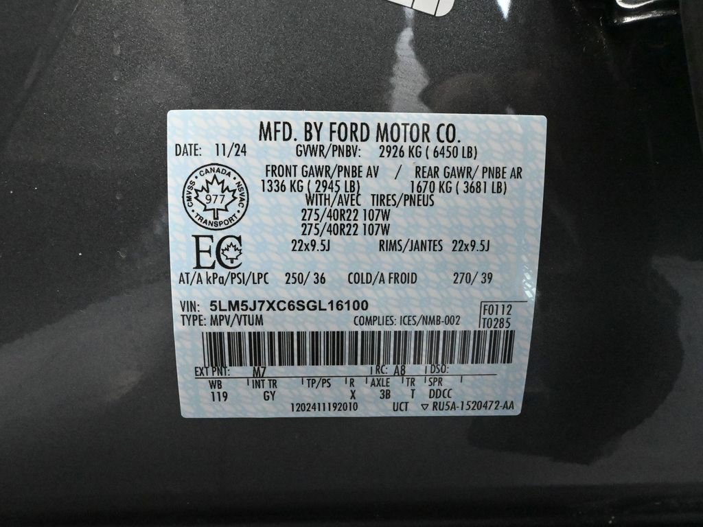 Used 2025 Lincoln Aviator Reserve w/ Jet Appearance Package image 58