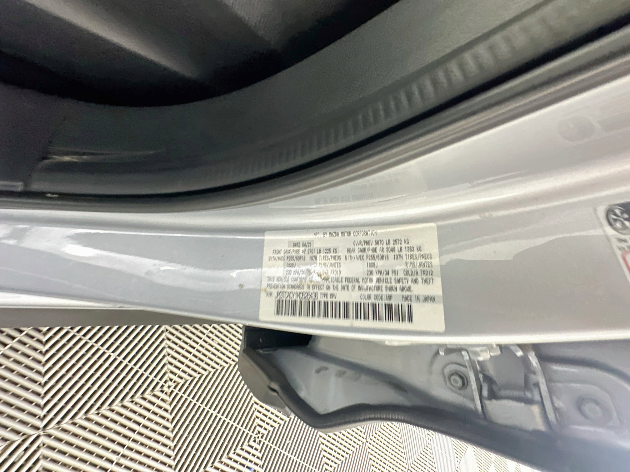 Used 2021 MAZDA CX-9 Touring w/ Touring Premium Package FWD image 12