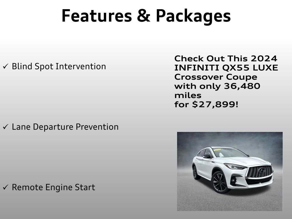 Used 2024 INFINITI QX55 Luxe AWD/4WD image 12