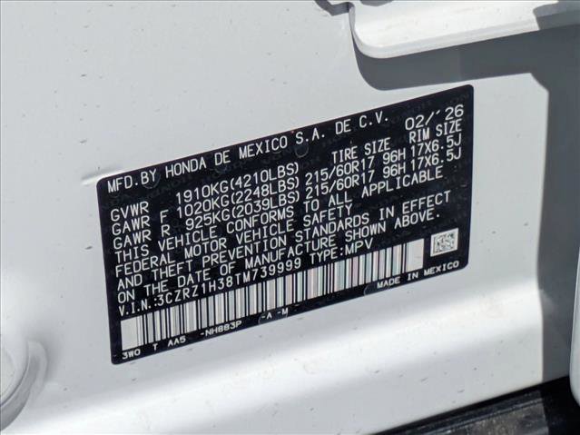 New 2026 Honda HR-V LX image 16
