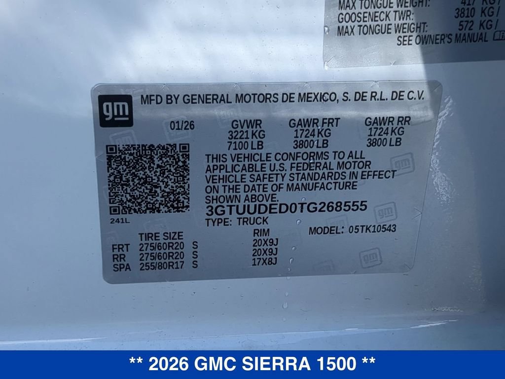New 2026 GMC Sierra 1500 SLT w/ SLT Premium Plus Package AWD/4WD image 26
