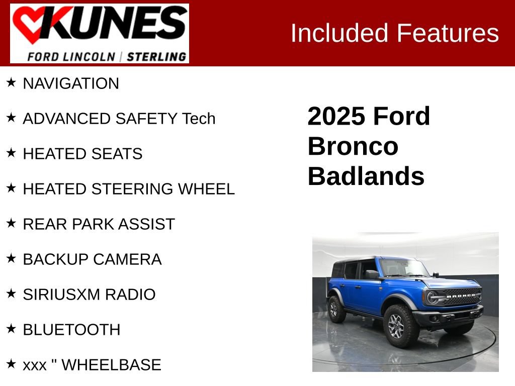 Used 2025 Ford Bronco Badlands AWD/4WD image 2