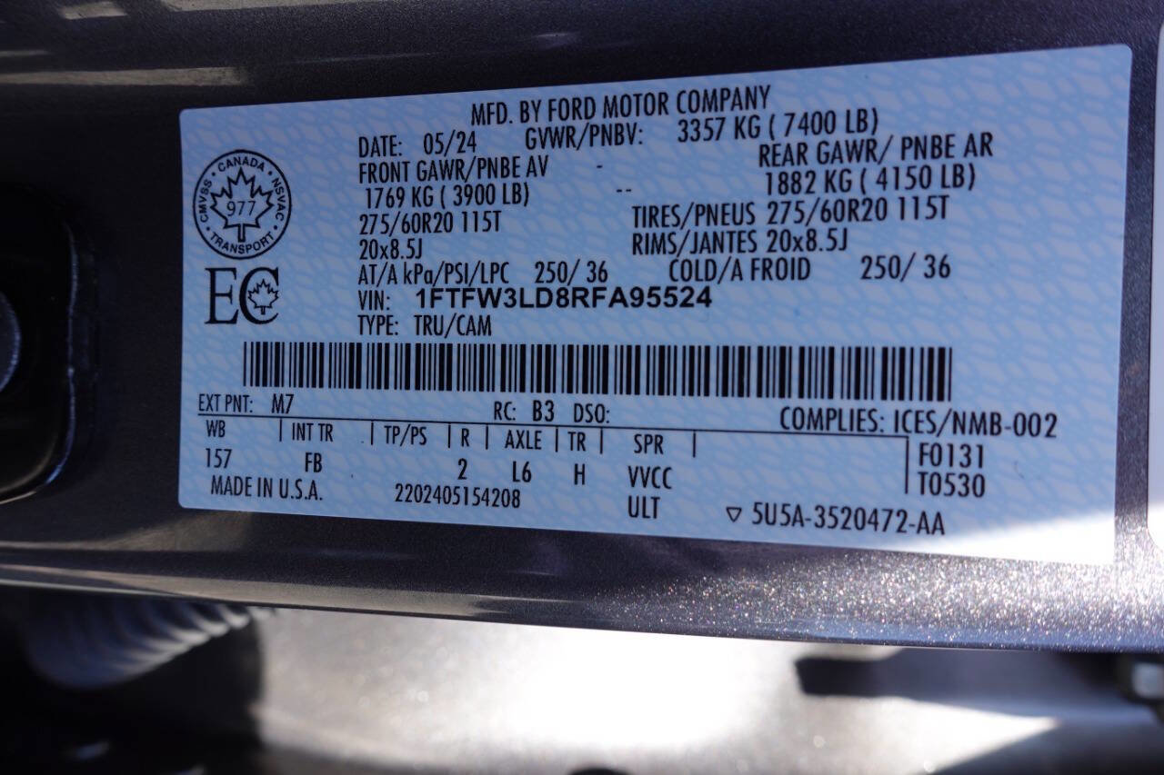 Used 2024 Ford F150 XLT w/ Equipment Group 302A MID AWD/4WD image 22