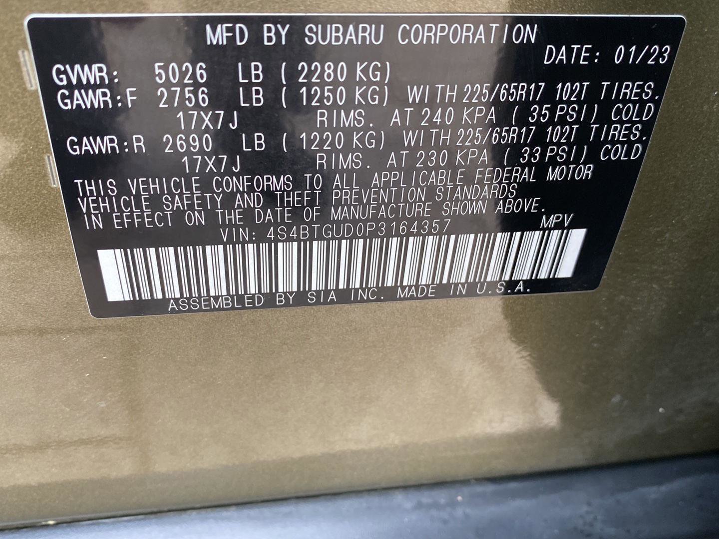 Used 2023 Subaru Outback Wilderness AWD/4WD image 17