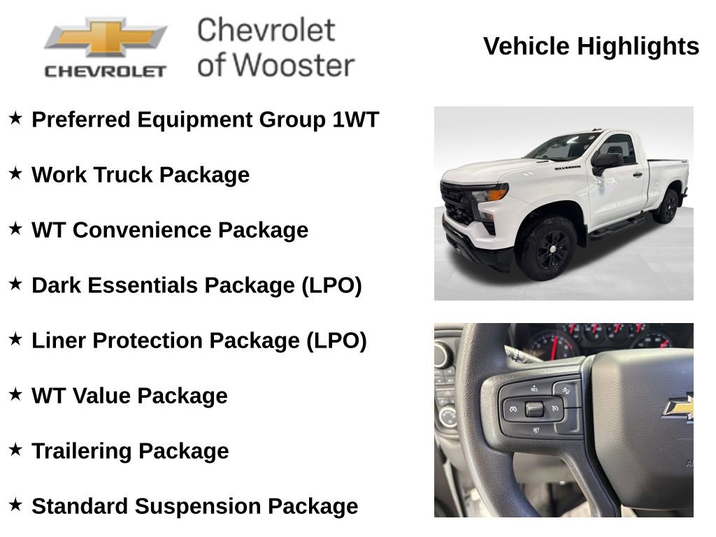 New 2025 Chevrolet Silverado 1500 W/T w/ WT Value Package AWD/4WD image 2