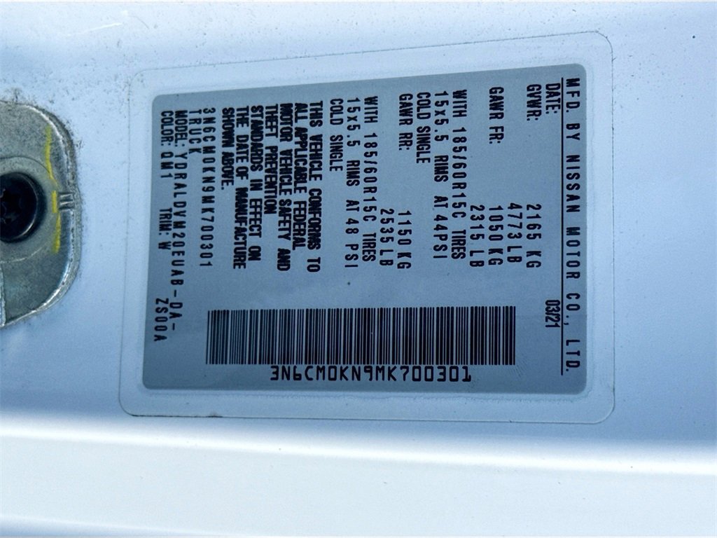 Used 2021 Nissan NV200 S w/ Sliding Door Glass Package image 34