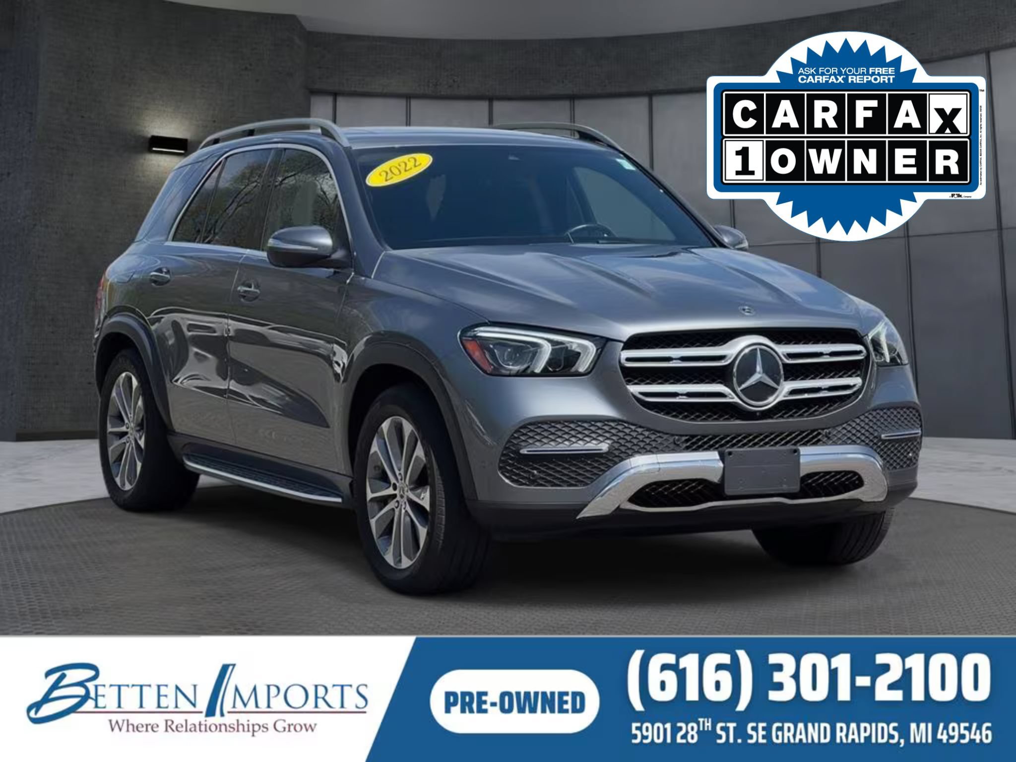Used 2022 Mercedes-Benz GLE 350 4MATIC w/ Premium Package image 1