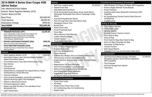 Used 2016 BMW 428i Gran Coupe xDrive image 7