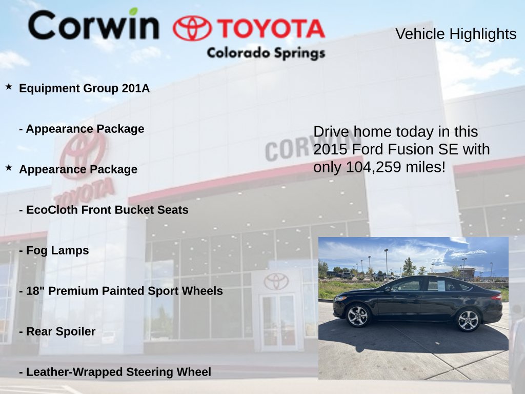 Used 2015 Ford Fusion SE w/ Equipment Group 201A FWD image 6