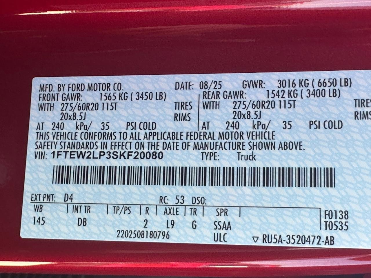 New 2025 Ford F150 STX w/ STX Black Appearance Package image 20