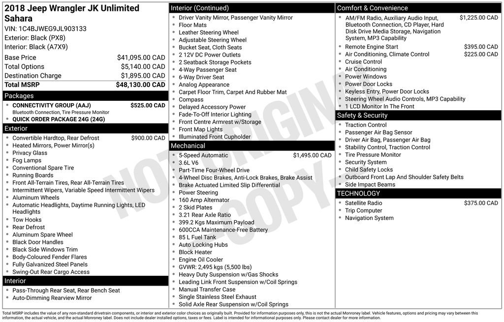 Used 2018 Jeep Wrangler Unlimited Sahara w/ Connectivity Group image 27